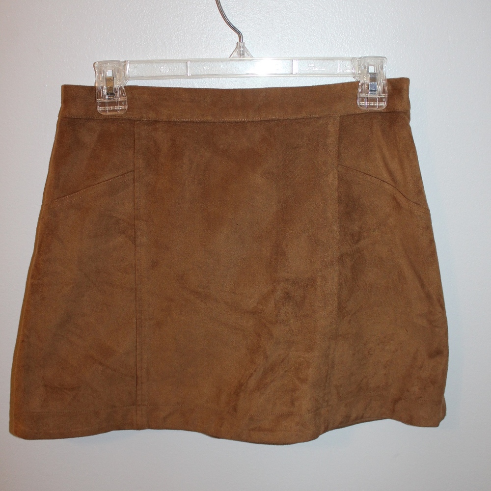 Brown Suede Skirt